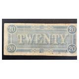 Confederate States of America Twenty Dollar Note - 1864 - Serial #1323