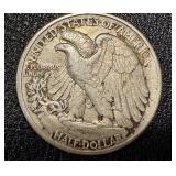 1944 Walking Liberty Half Dollar - 90% Silver, Circulated