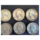 Washington Quarters - 17 Circulated Coins