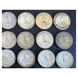 Washington Quarters - 17 Circulated Coins