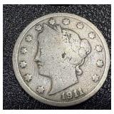 Liberty Head Nickel (V Nickel) - Circulated - 1901-1912 (Lot of 8)