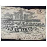 Antique Alabama State Treasury Notes - 1863 (Lot of 3)