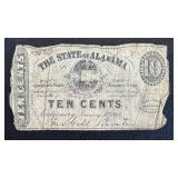 Antique Alabama State Treasury Notes - 1863 (Lot of 3)