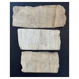 Antique Alabama State Treasury Notes - 1863 (Lot of 3)