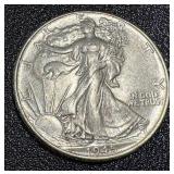 1945 Walking Liberty Half Dollar Coin