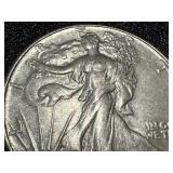 1945 Walking Liberty Half Dollar Coin