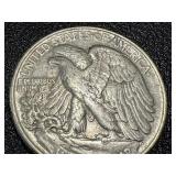 1945 Walking Liberty Half Dollar Coin