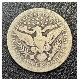Barber Quarter 1911 - U.S. 25c Silver Coin