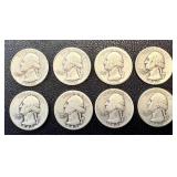 Washington Quarters - 1943 (Lot of 8)
