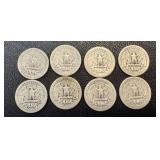 Washington Quarters - 1943 (Lot of 8)