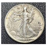 Walking Liberty Half Dollar - 1943, Circulated
