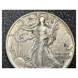 Walking Liberty Half Dollar - 1943, Circulated