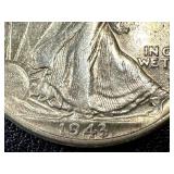Walking Liberty Half Dollar - 1943, Circulated