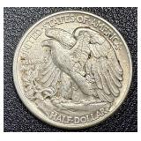 Walking Liberty Half Dollar - 1943, Circulated