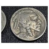 Buffalo Nickels & Liberty Nickel (11 Coins) - 10 Buffalo Nickels & 1 Liberty Nickel