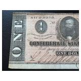 Confederate States One & Two Dollar Notes (Lot of 2) - Feb 17, 1864, Richmond