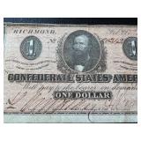 Confederate States One & Two Dollar Notes (Lot of 2) - Feb 17, 1864, Richmond