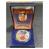 American Eagle Colorized 2000 1 oz .999 Silver Dollar - In Full Color