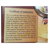 American Eagle Colorized 2000 1 oz .999 Silver Dollar - In Full Color