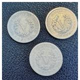 Barber Dimes - 1905, 1907, 1895 (Lot of 3)