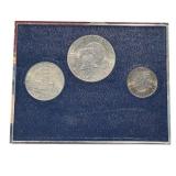 United States Bicentennial Coins Set - Kennedy Half, Ike Dollar, Bicentennial Quarter (1776-1976)