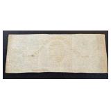 Antique Virginia Treasury Note - Five Dollars, March 13, 1862