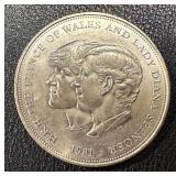 Royal Mint 1981 UK 6p Wedding Commemorative Coin - Charles & Diana