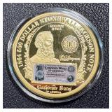 The American Spirit Remembering 9/11 Commemorative Coin - Gold Layered 50mm, 54g