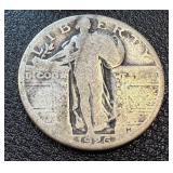 Walking Liberty Quarters - 7 Coins - 1925, 1926, 1927 - Circulated