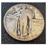 Walking Liberty Quarters - 7 Coins - 1925, 1926, 1927 - Circulated