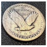 Walking Liberty Quarters - 7 Coins - 1925, 1926, 1927 - Circulated