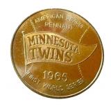 Minnesota Twins 1965 First World Series Token