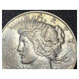 1922-D Peace Dollar Coin - One Dollar Silver, Denver Mint