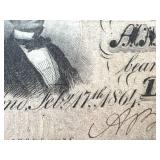 Confederate States of America 50-Dollar Note - Feb 17, 1864 - Jefferson Davis Portrait (Serial 56954)