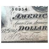 Confederate States of America 50-Dollar Note - Feb 17, 1864 - Jefferson Davis Portrait (Serial 56954)