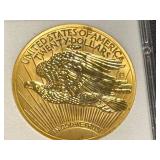 American Mint Saint-Gaudens 1933 CuNi Layered in 24k Double Eagle Reverse Proof - Historical Gold Eagle (Limited)