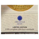 American Mint Saint-Gaudens 1933 CuNi Layered in 24k Double Eagle Reverse Proof - Historical Gold Eagle (Limited)