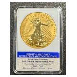 American Mint Saint-Gaudens 1933 CuNi Layered in 24k Double Eagle Reverse Proof - Historical Gold Eagle (Limited)