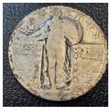 Walking Liberty Quarter Dollars - Four Coins (1925, 1926 x2, 1927)