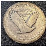 Walking Liberty Quarter Dollars - Four Coins (1925, 1926 x2, 1927)