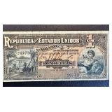 Banknote - 1 Mil Reis - Republica dos Estados Unidos do Brasil - Serial 26773