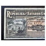 Banknote - 1 Mil Reis - Republica dos Estados Unidos do Brasil - Serial 26773