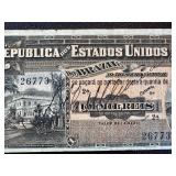 Banknote - 1 Mil Reis - Republica dos Estados Unidos do Brasil - Serial 26773