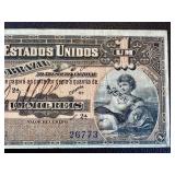 Banknote - 1 Mil Reis - Republica dos Estados Unidos do Brasil - Serial 26773