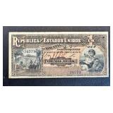 Banknote - 1 Mil Reis - Republica dos Estados Unidos do Brasil - Serial 26773