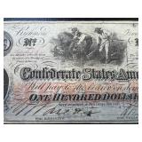 Confederate States of America 1862 $100 Note - Nov 3, 1862 - #42658