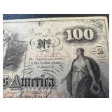 Confederate States of America 1862 $100 Note - Nov 3, 1862 - #42658