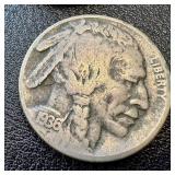 Buffalo Nickels - 21 Coins, Circulated, Varied Years