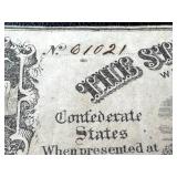 Confederate States Treasury Notes 25c & 50c (Lot of 2) Alabama 1863 2nd Series