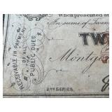 Confederate States Treasury Notes 25c & 50c (Lot of 2) Alabama 1863 2nd Series